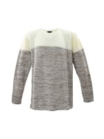 Lavecchia Herren Strickpullover LV-499 (Ecru-Beige, 4XL)