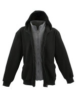 Lavecchia Herren Hoodie "Two in one" LV-109 (Black-Anthra, 3XL)