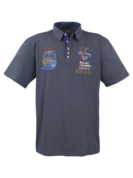 Lavecchia Herren Poloshirt LV-3101 (Anthrazit, 8XL)