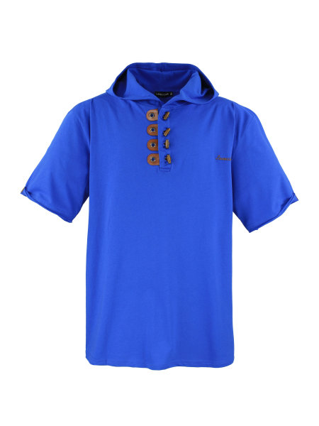 Lavecchia Herren T-Shirt mit Kapuze LV-609 (Royalblau, 8XL)