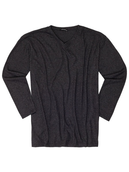 Lavecchia Herren Strickpullover LV-1006 Anthrazit 7XL