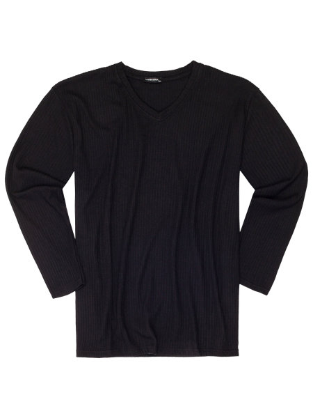 Lavecchia Herren Strickpullover LV-1006 Schwarz 8XL