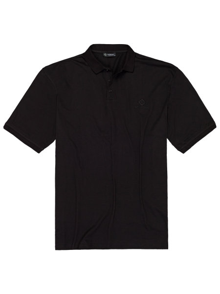 Lavecchia Herren Pique Poloshirt LV-1000 (Schwarz, 3XL)